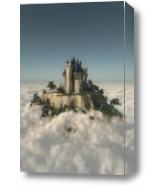 Картина Сказочный замок над облаками